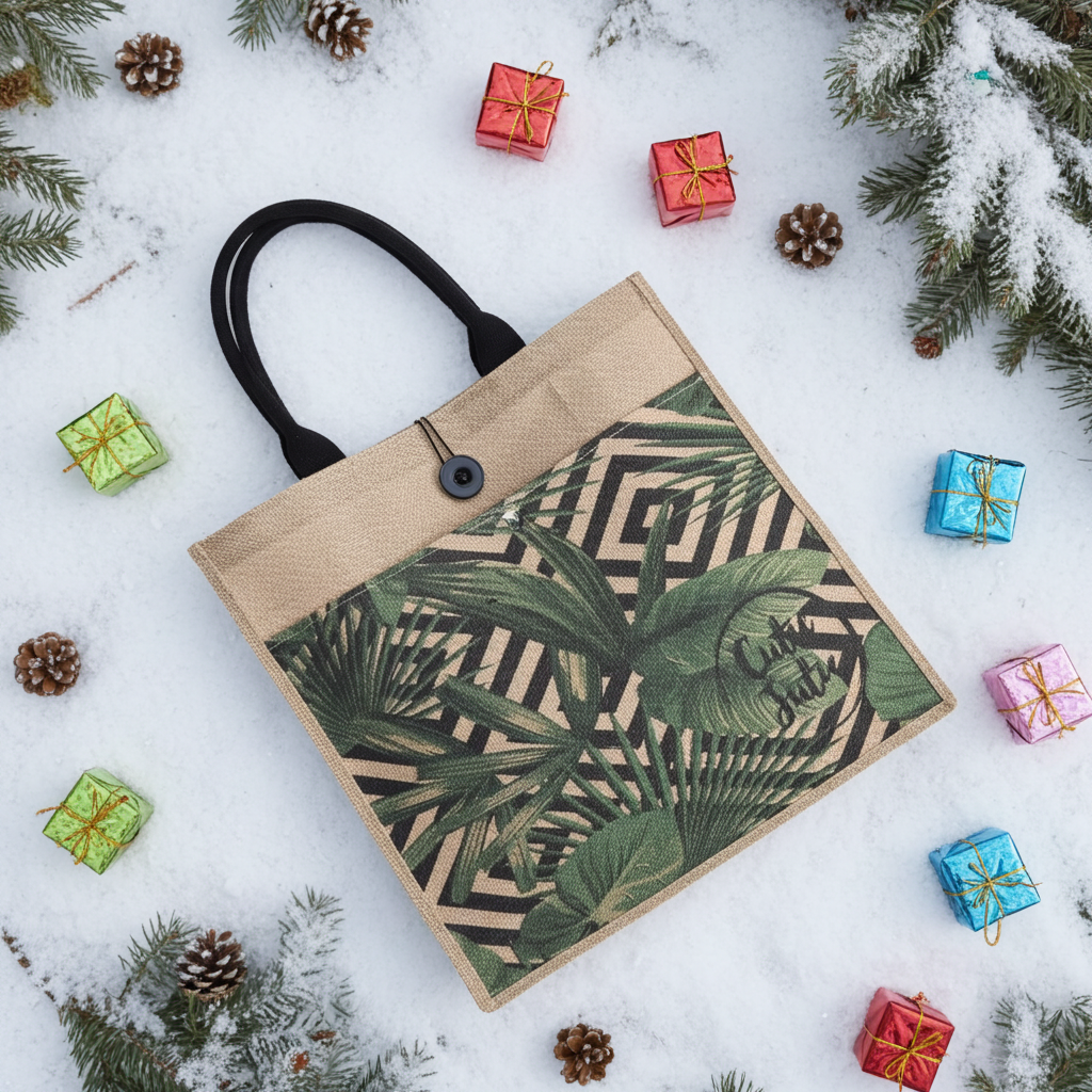 Fern front pocket tote