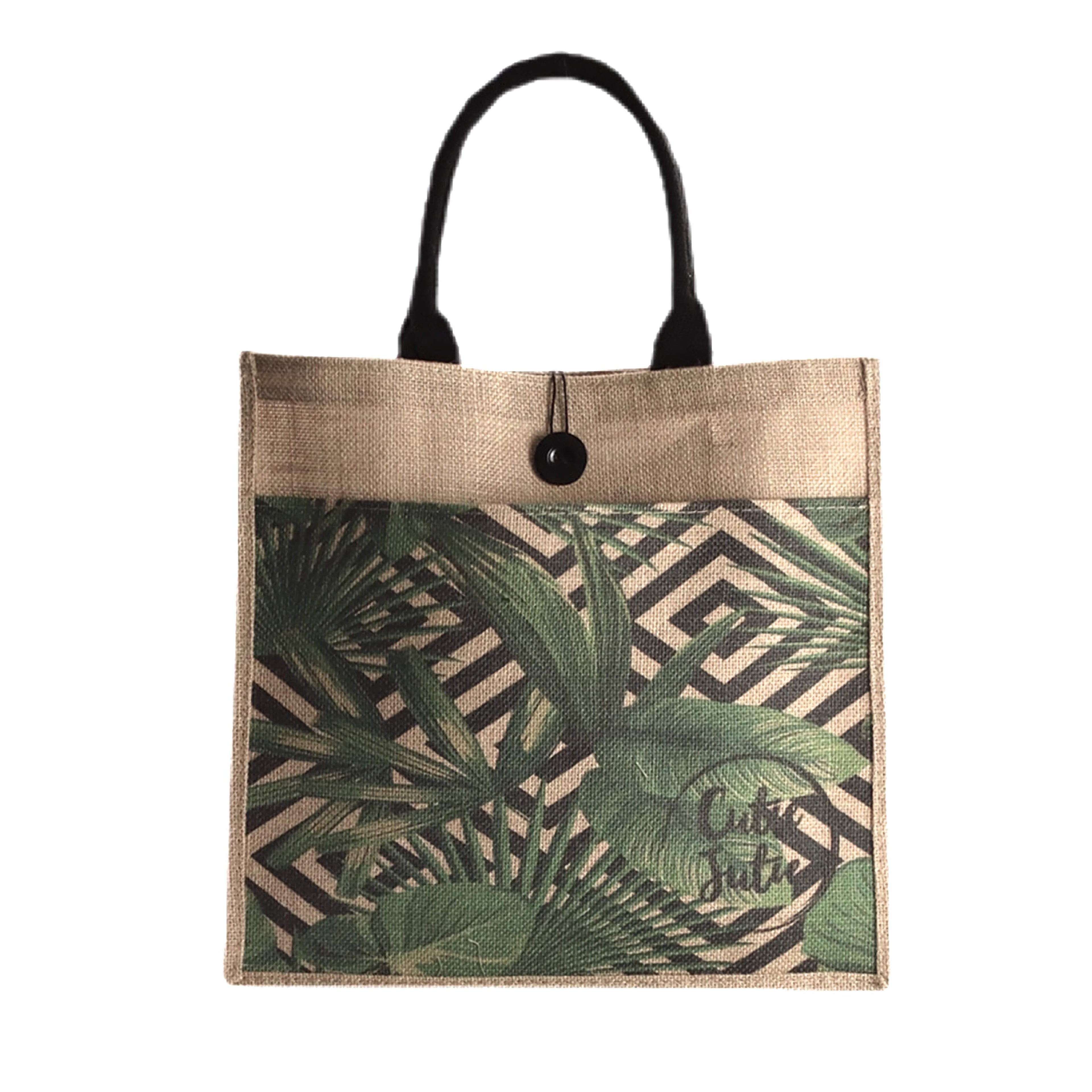 Fern front pocket tote