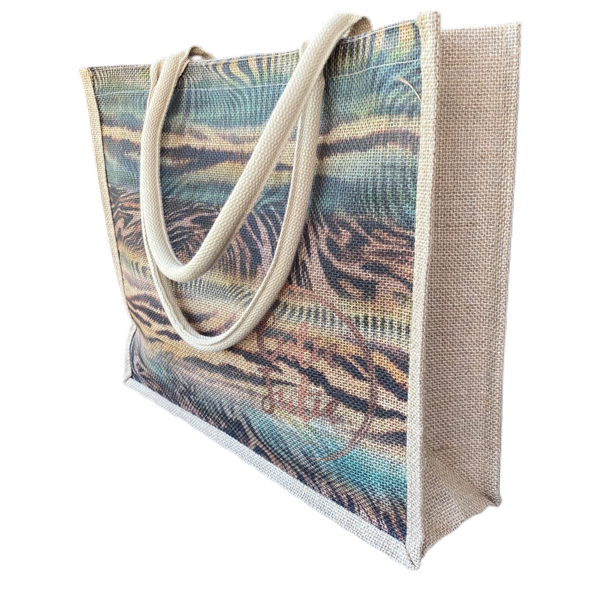 Wild Wave Print tote Shopping bag
