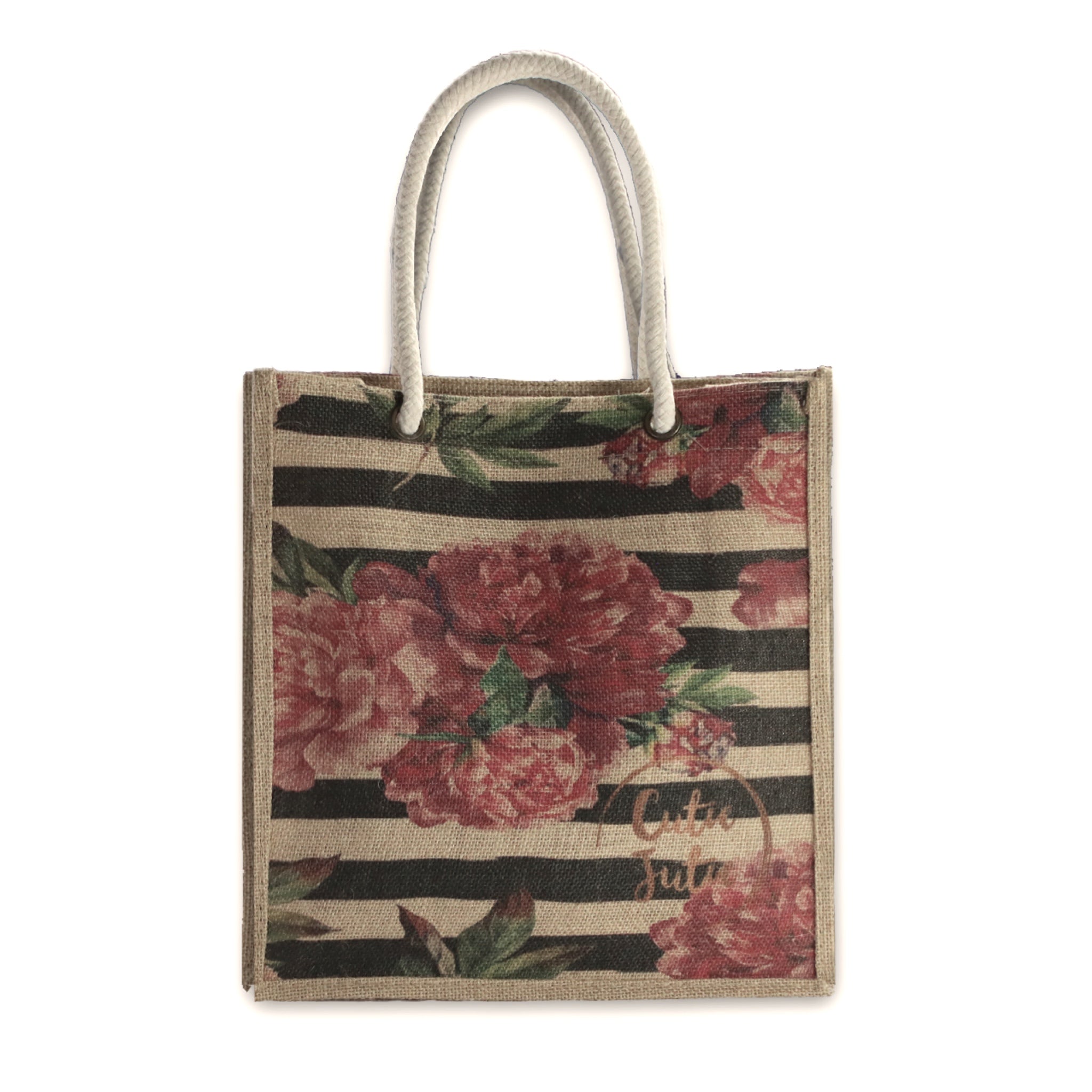 Peonies Rope Tote