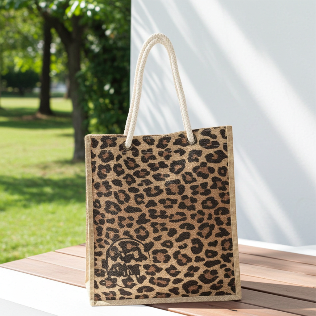 Leopard Rope Tote