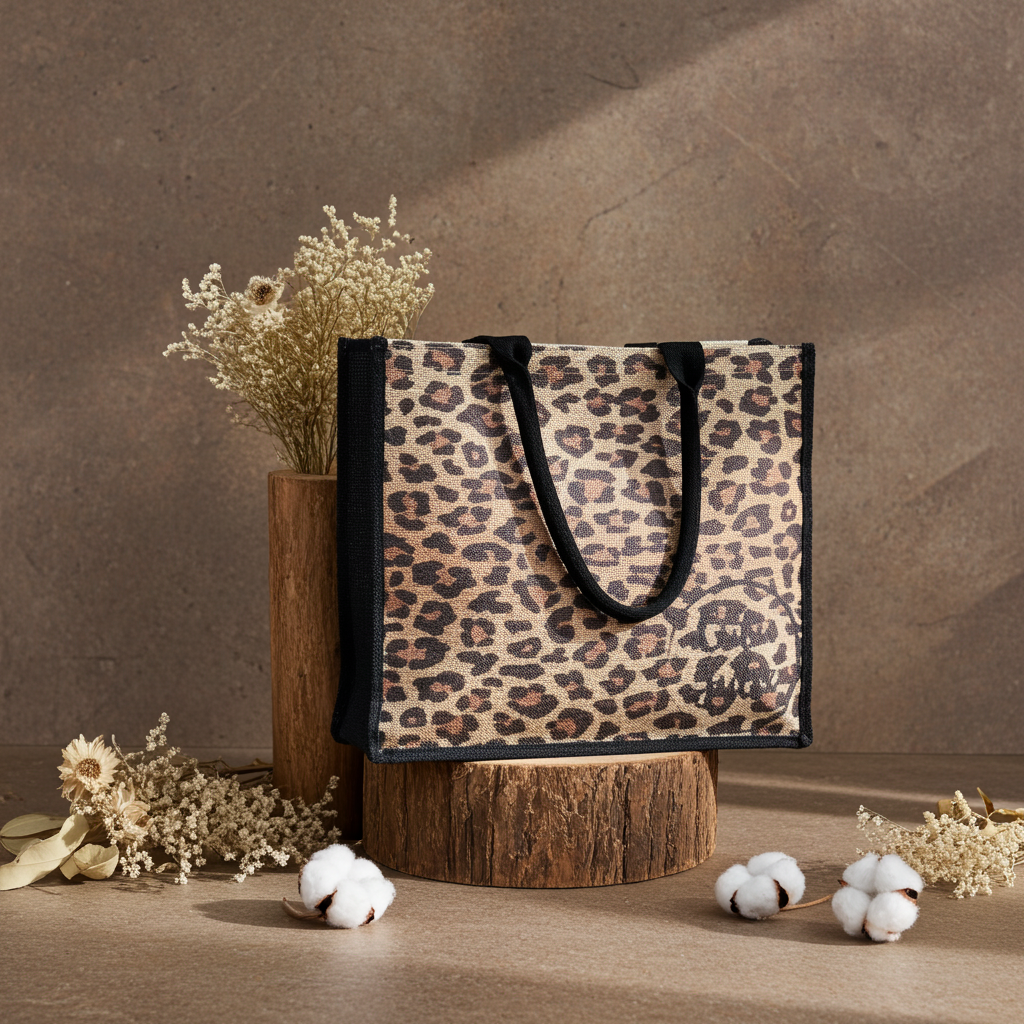 Leopard Shopping Tote
