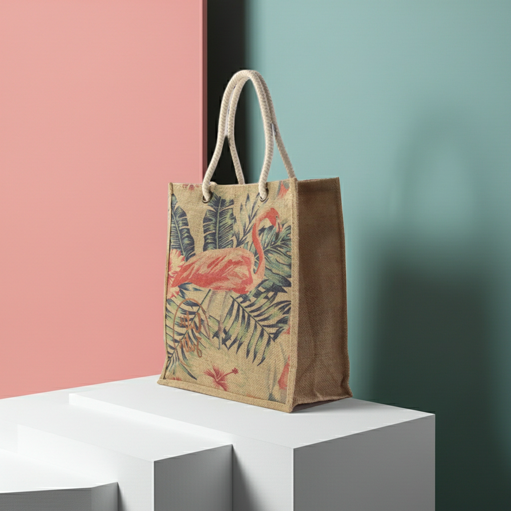 Flamingo Rope Tote