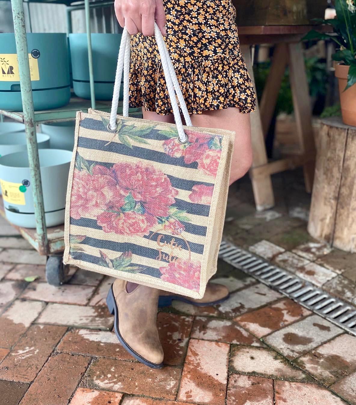 Peonies Rope Tote